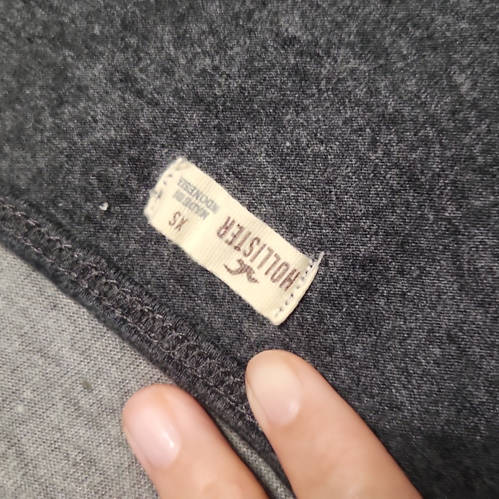 Y2K Hollister Gray Knit Casual Fit & Flare A-Line Skater Summer Fall Mini Dress - Picture 7 of 10